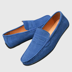 Cosima classic driving loafers in Aqua Blue