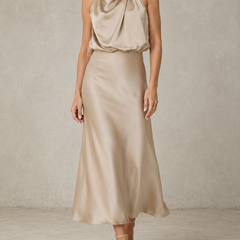 Acacia dress in Beige