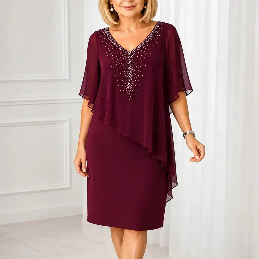 Maybelle dress in Burgundy