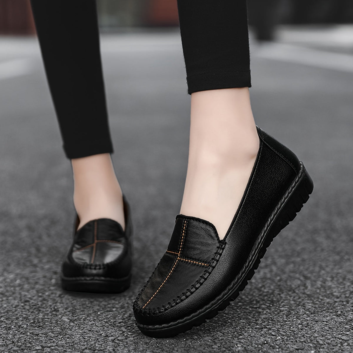 Morwen Stitched Comfort Loafers