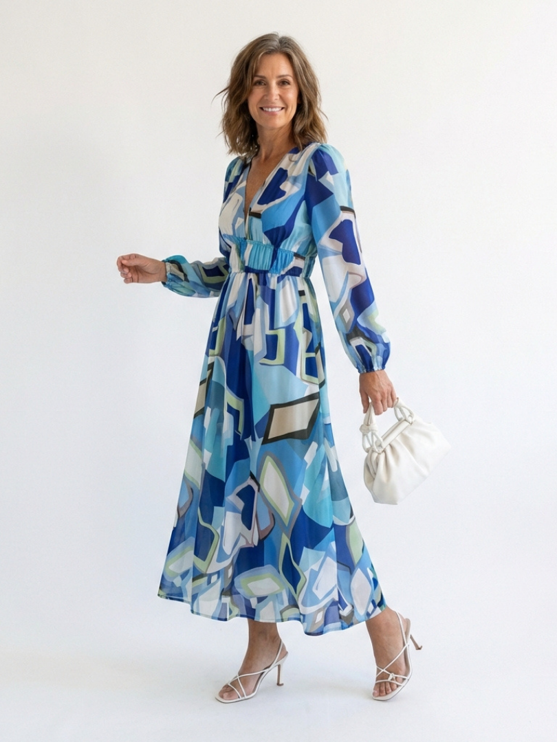 Lara | Long-Sleeve Floral Maxi Dress