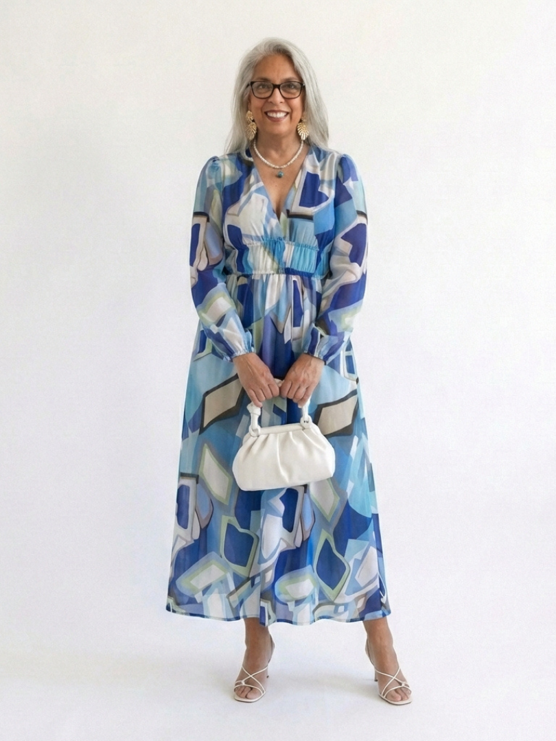 Lara | Long-Sleeve Floral Maxi Dress