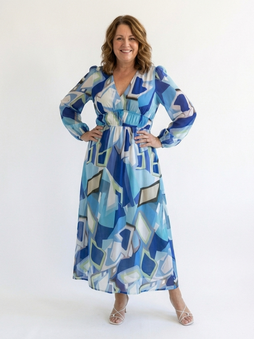 Lara | Long-Sleeve Floral Maxi Dress