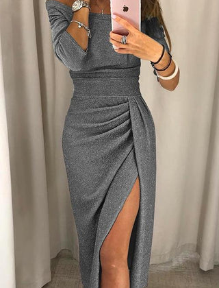 Claribel dress in Gray
