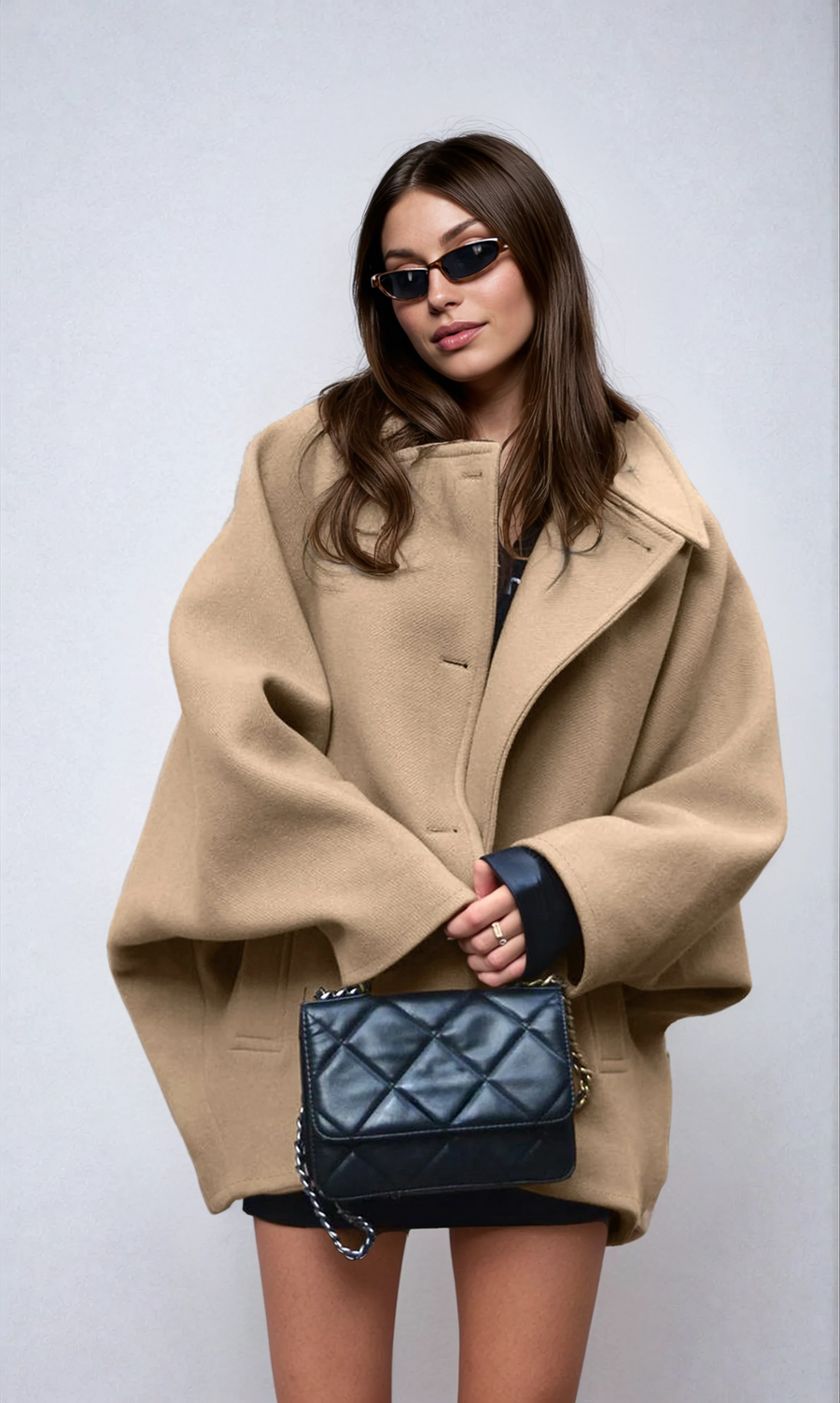 Rena | Oversized Button Front Coat