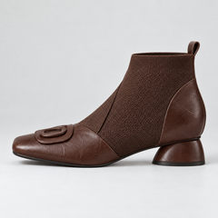 Cerys Square-Toe Ankle Boots