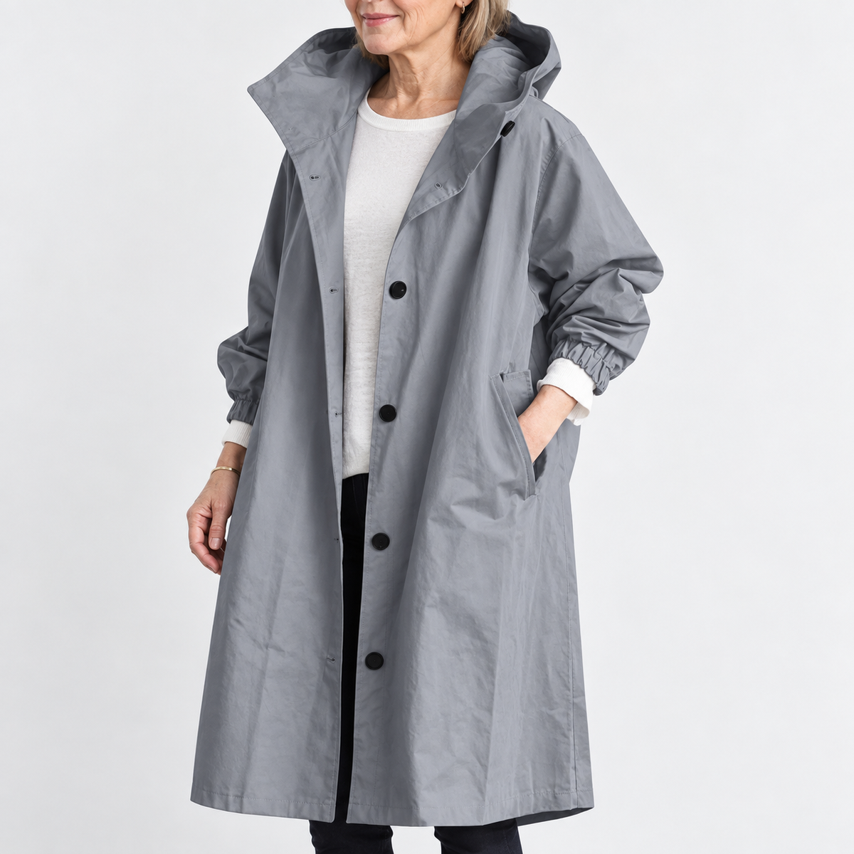 Kathryn | Hooded Longline Trench Coat