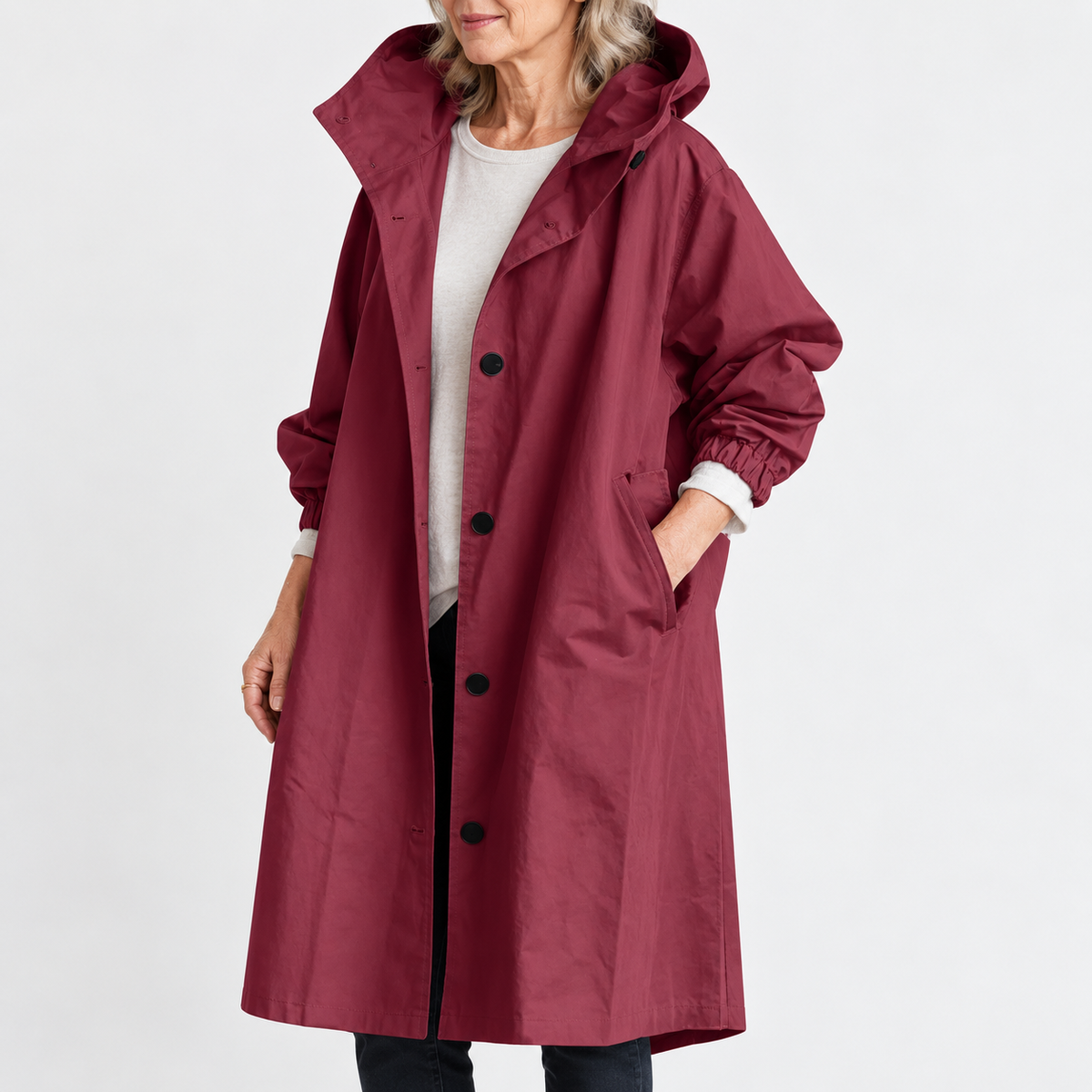 Kathryn | Hooded Longline Trench Coat