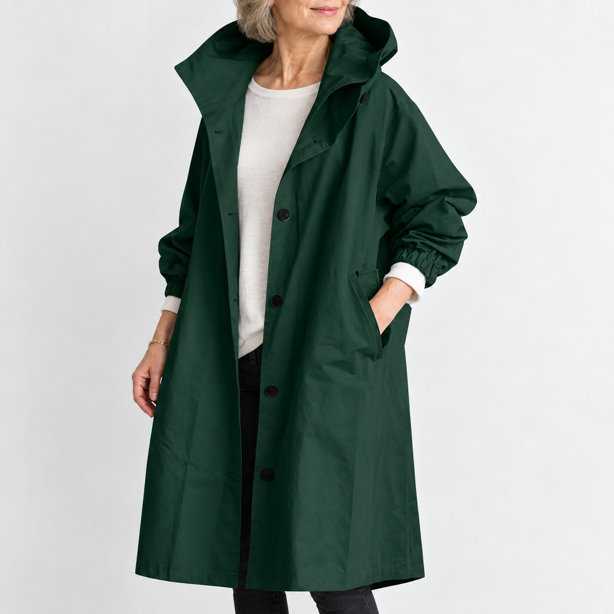 Kathryn | Hooded Longline Trench Coat