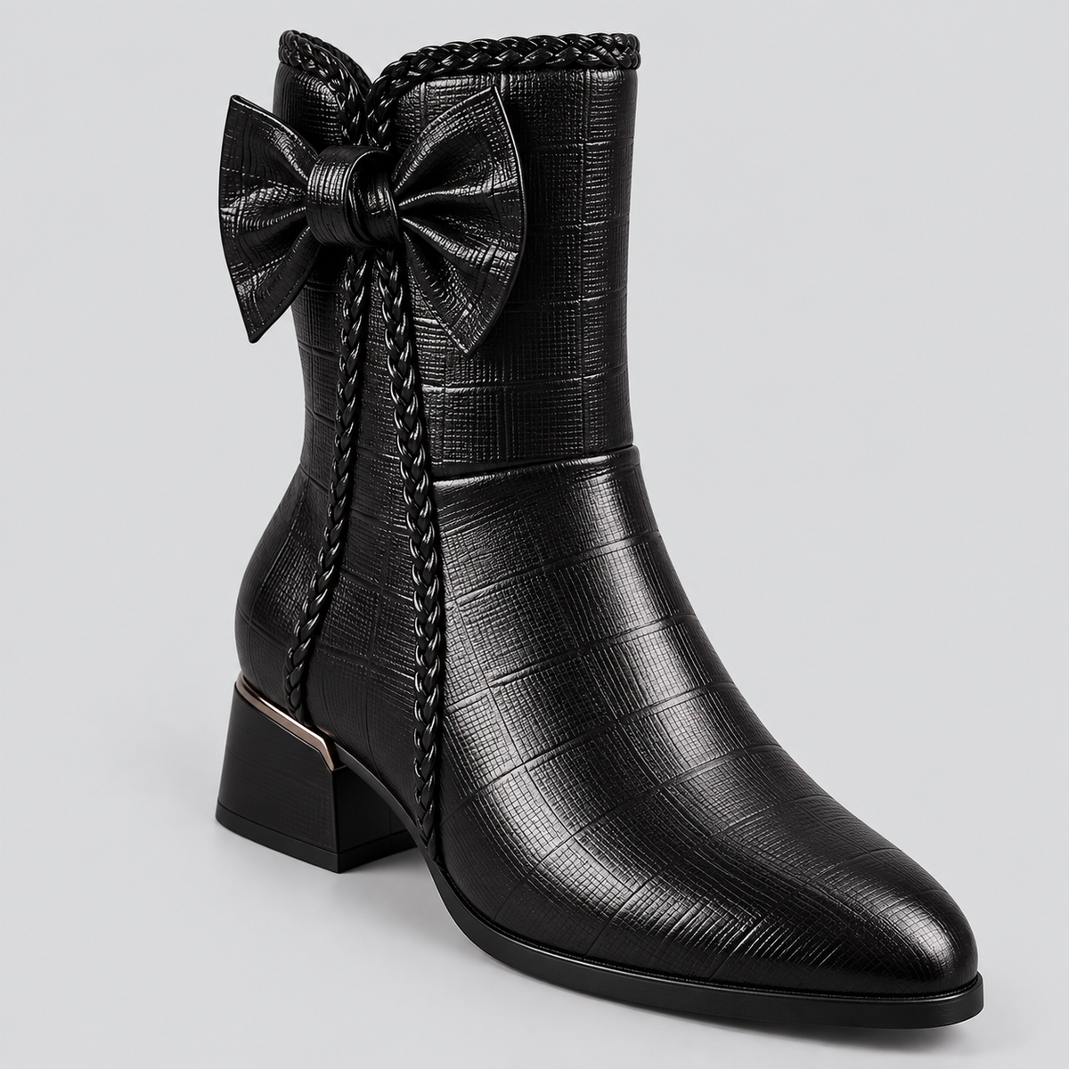 Polly | Bow Detail Mid-Calf Boots