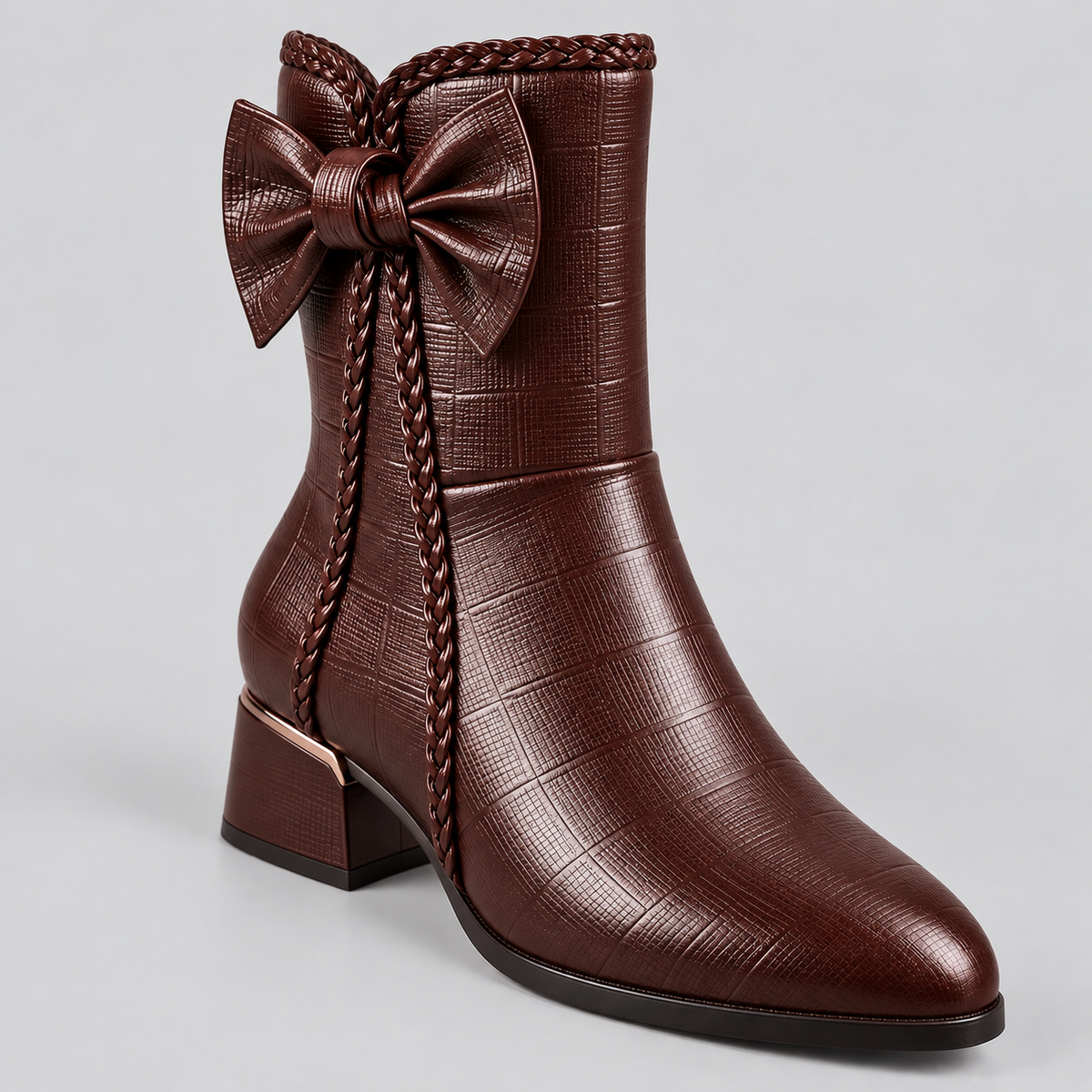 Polly | Bow Detail Mid-Calf Boots