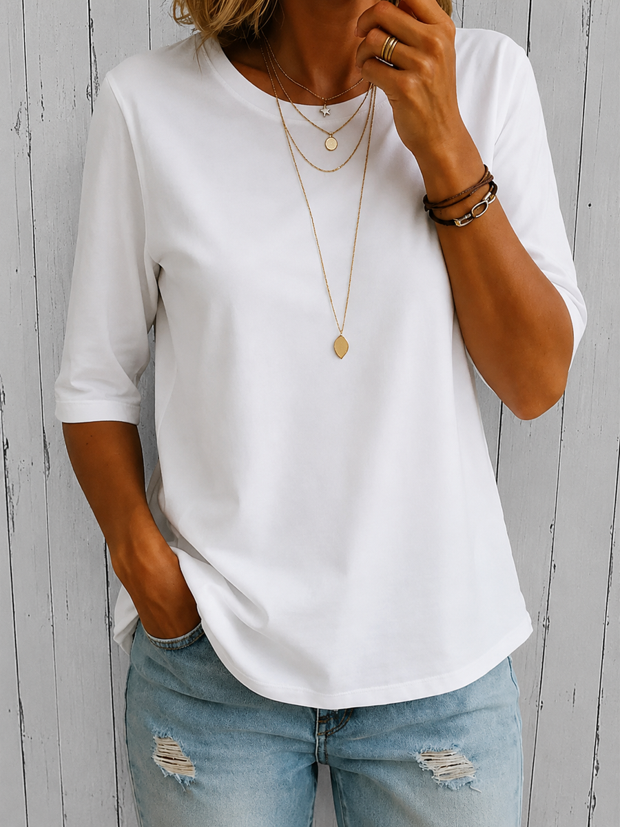 Caroline | Half Sleeve Everyday Tee