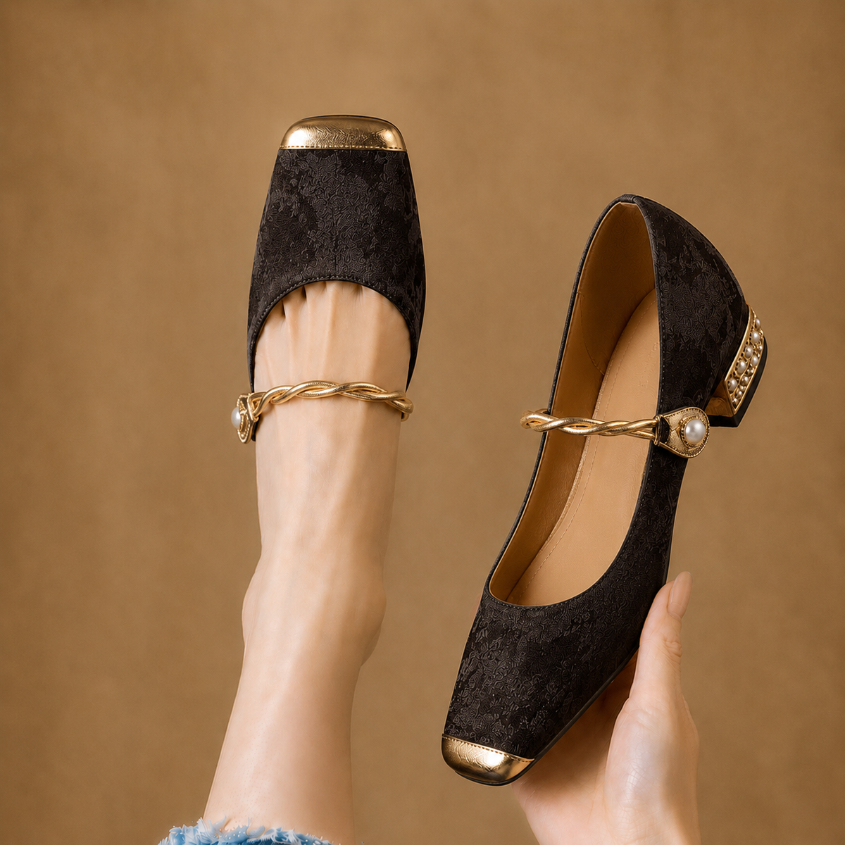 Sylvia cap-toe Mary Jane shoes