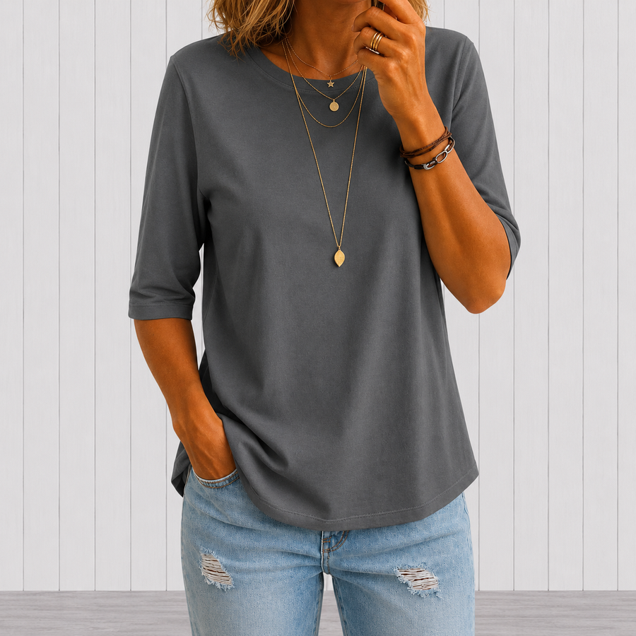 Caroline | Half Sleeve Everyday Tee