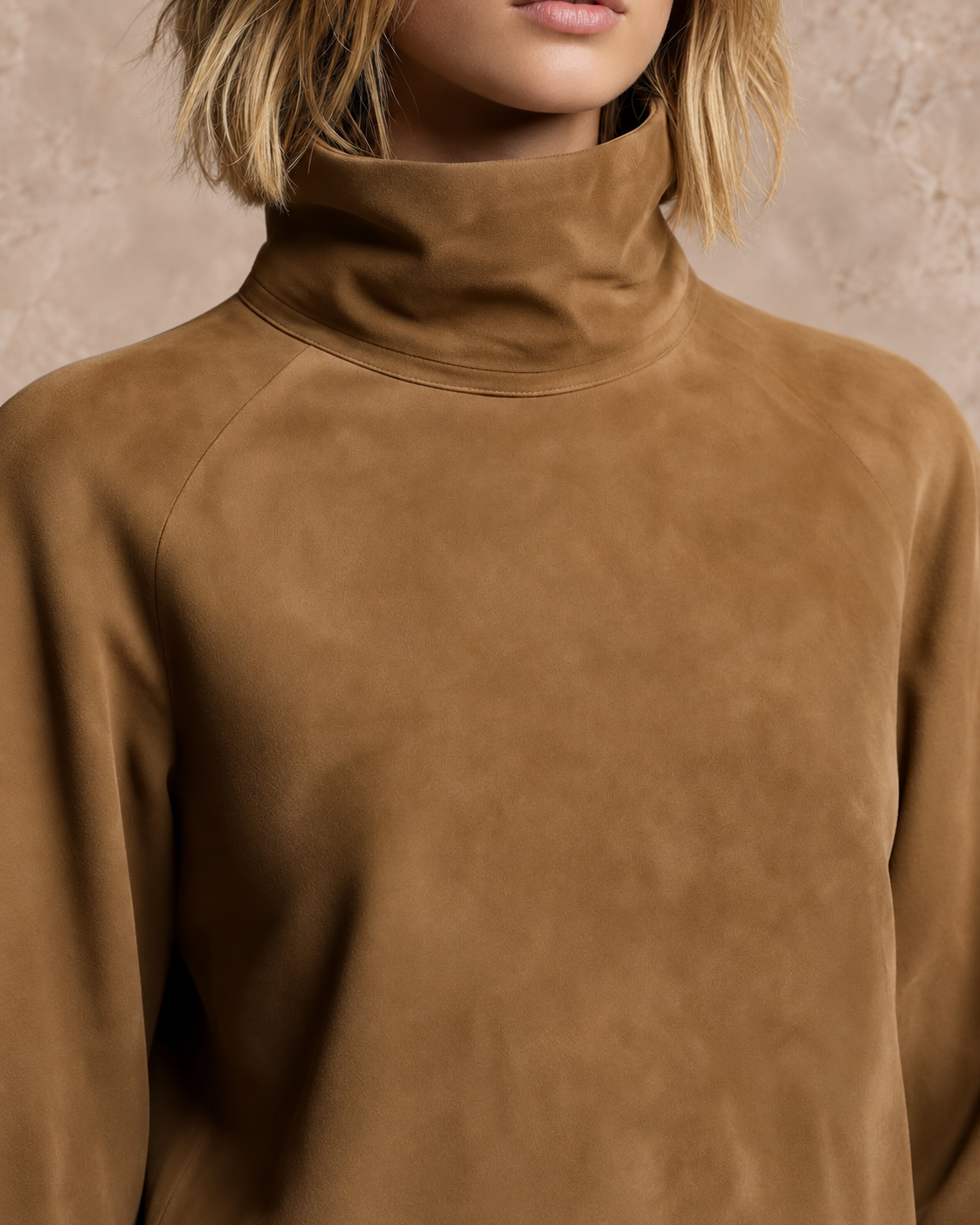 Hartley | Suede Turtleneck Dress