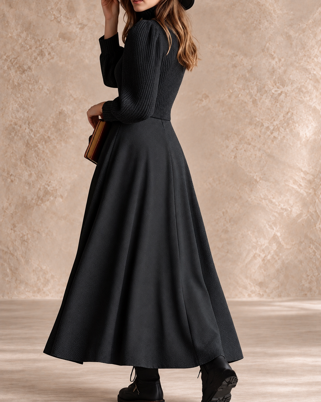 Helma | Vintage Button-Front Dress with Pockets