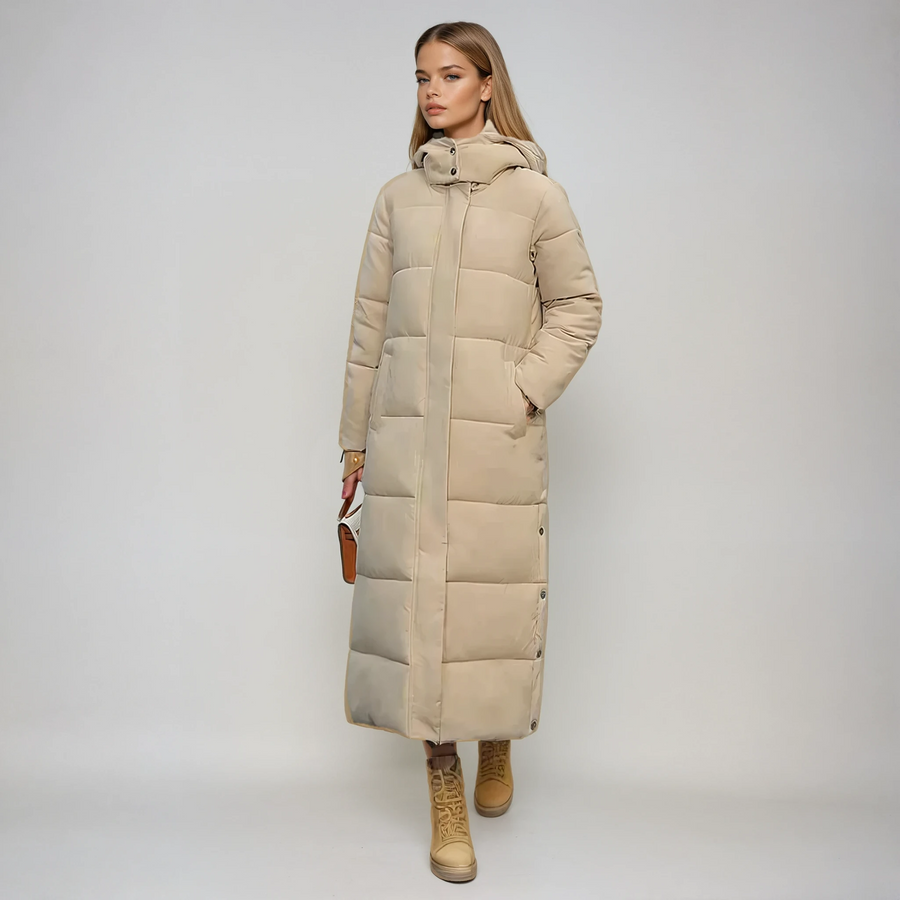 Jeanne | Long Quilted Puffer Coat