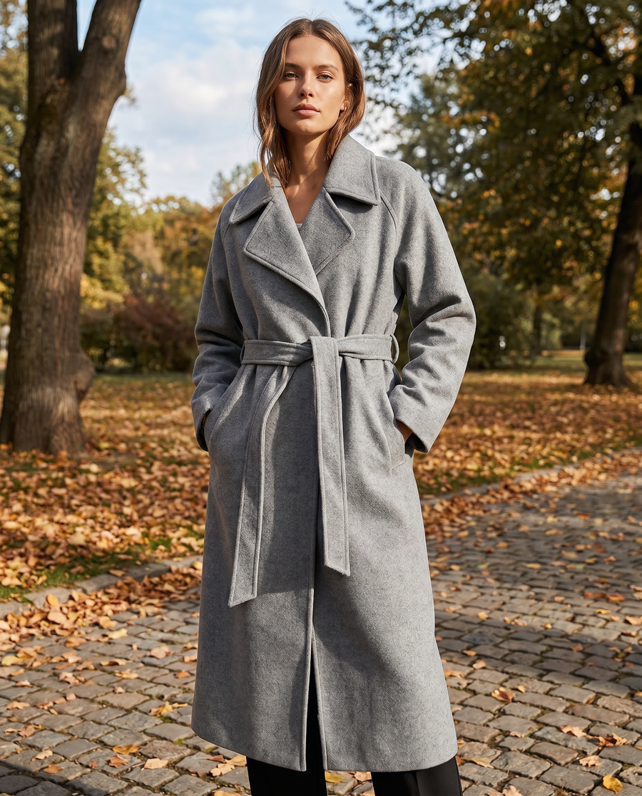 Lee | Long Belted Overcoat