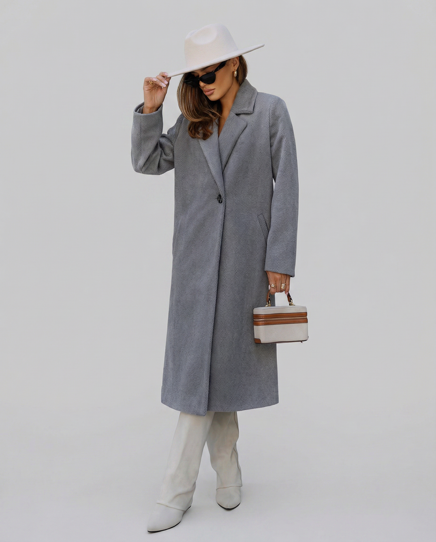 Eleanore | Notched Lapel Mid-Length Trench Coat