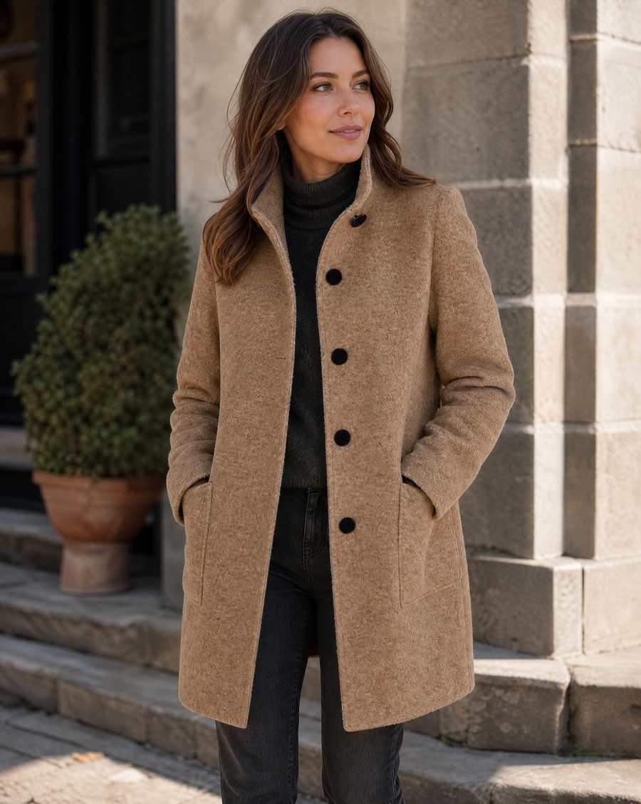 Lettie | Stand Collar Retro Coat