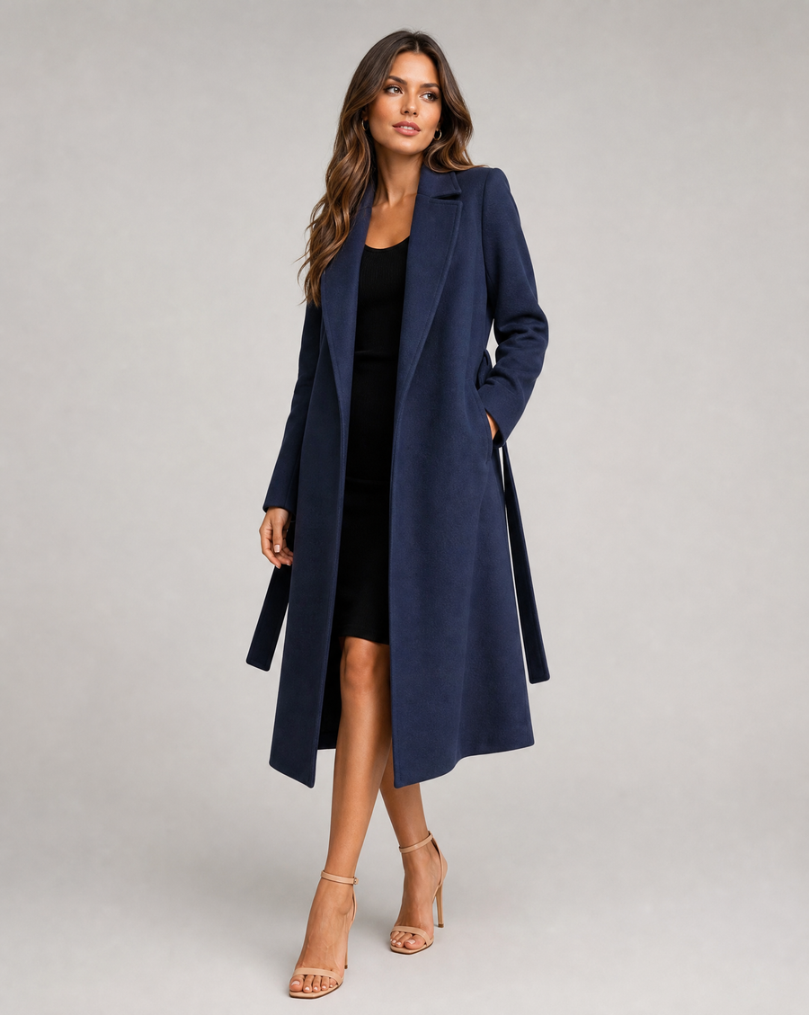 Beulah | Navy Longline Overcoat