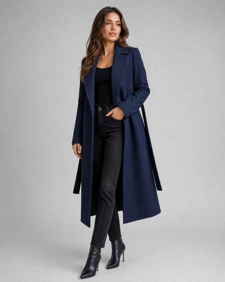 Beulah | Navy Longline Overcoat