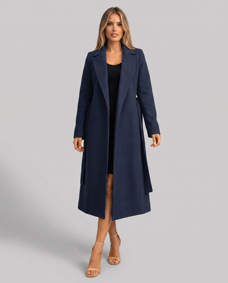Angie | Long Single-Breasted Trench Coat
