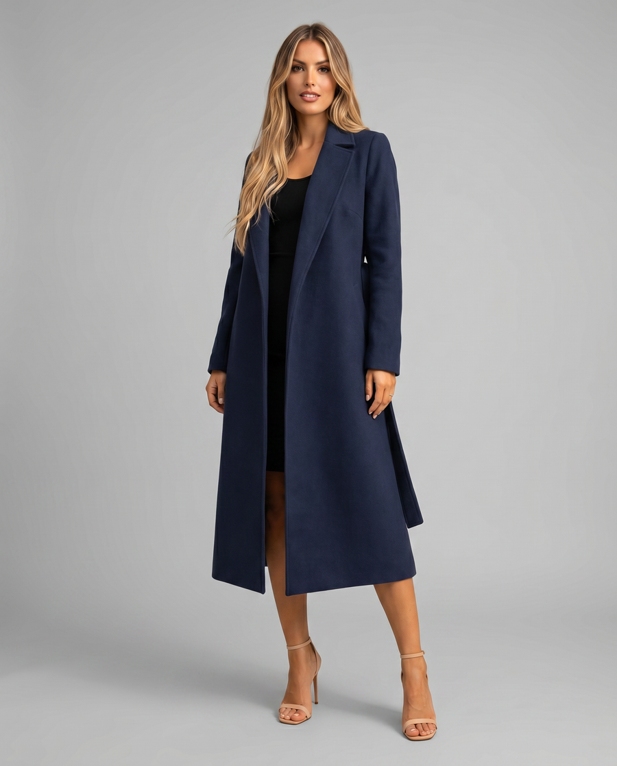 Angie | Long Single-Breasted Trench Coat