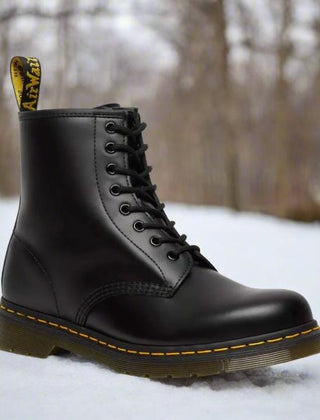 Annora Elegant Lace-Up Boots in Black