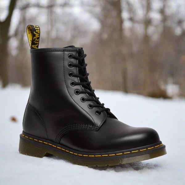 Annora Elegant Lace-Up Boots in Black