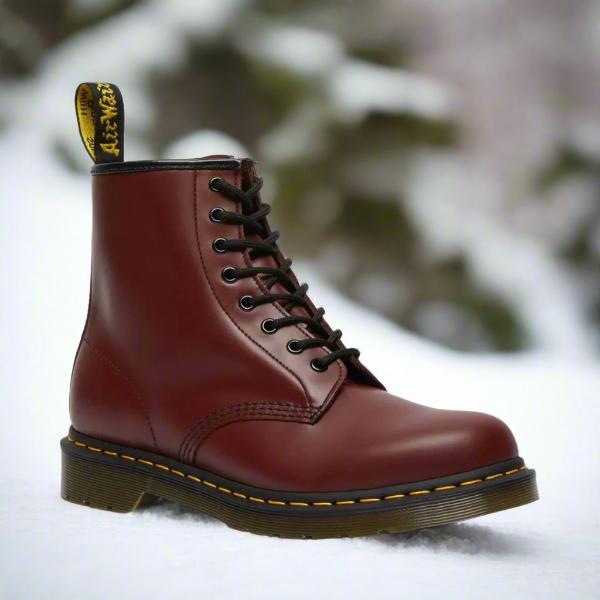 Annora Elegant Lace-Up Boots in Burgundy