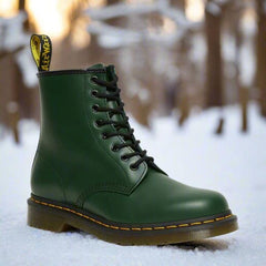 Annora Elegant Lace-Up Boots in Green