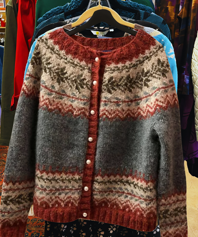 Cirelo | Fair Isle Button Cardigan