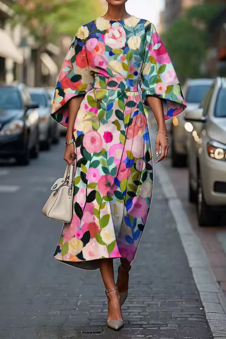 Almeda dress in Floral