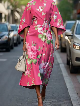 Almeda dress in Pink