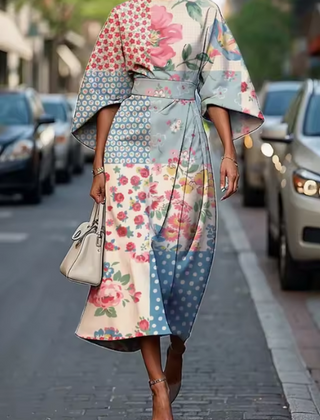 Almeda dress in Colorful