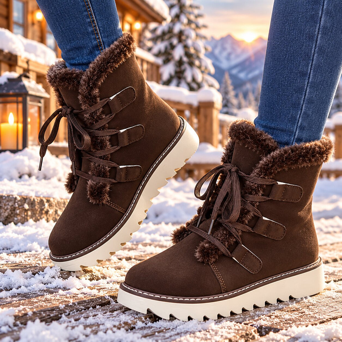 Liesel Winter Boots in Dark Brown