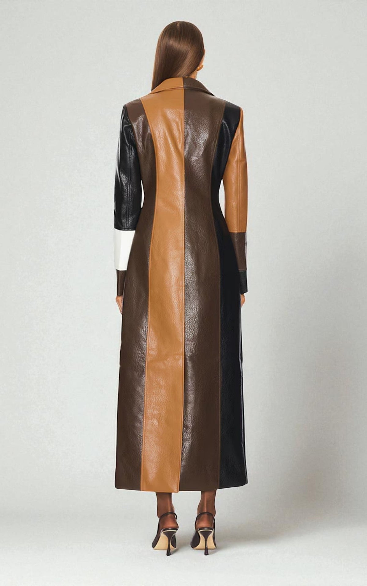 Mimi Patchwork Mosaic Long Coat