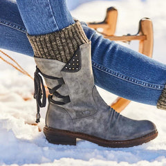 Sheryl mid-calf boots in Gray