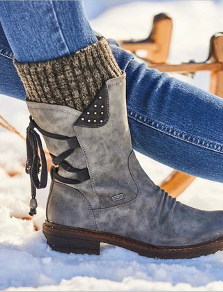 Sheryl mid-calf boots in Gray