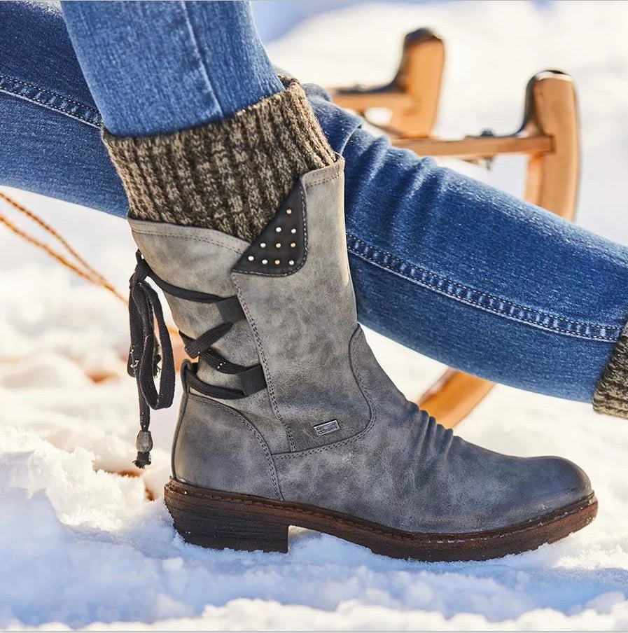 Sheryl mid-calf boots in Gray