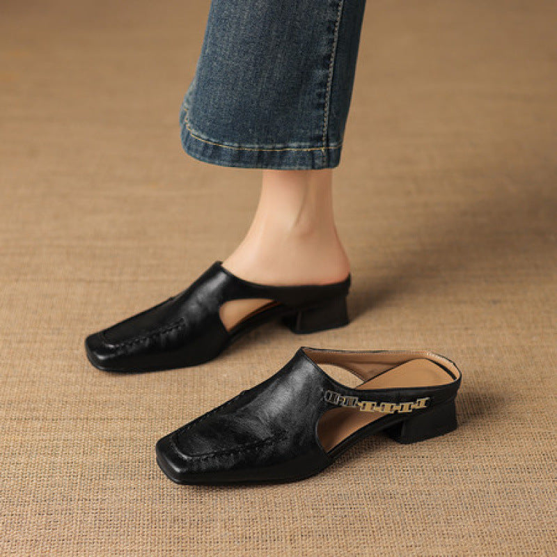Verbena Square-Toe Mules