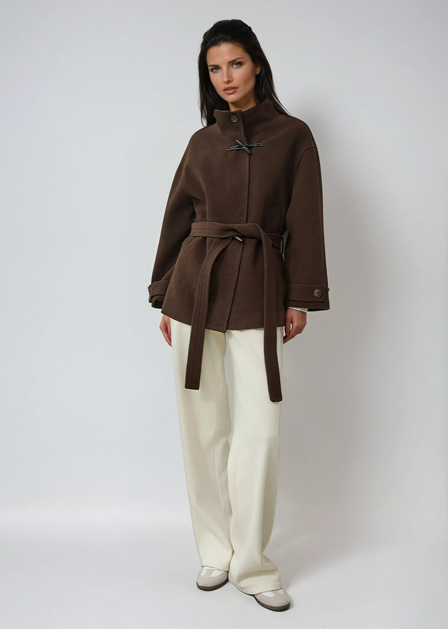 Evelina | Belted Toggle Coat
