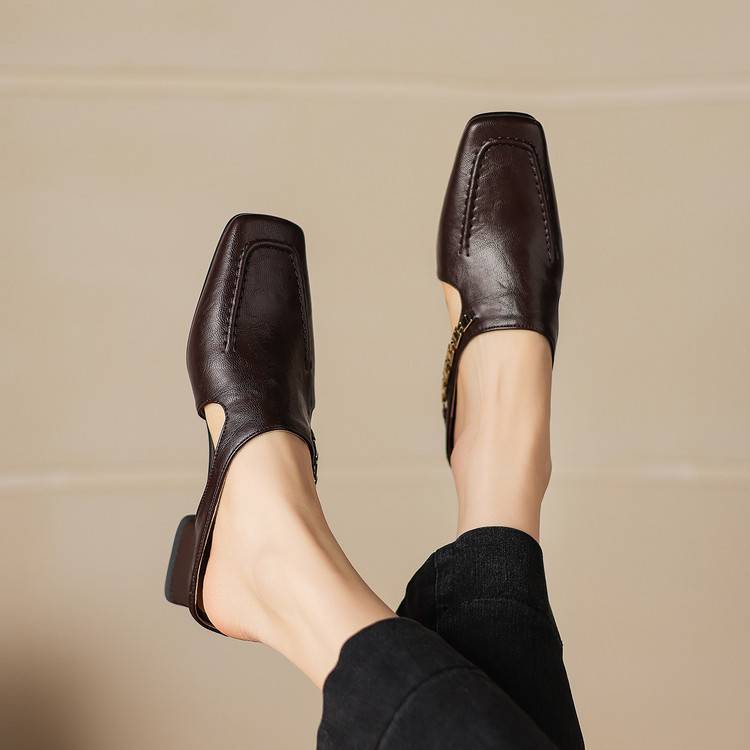Verbena Square-Toe Mules