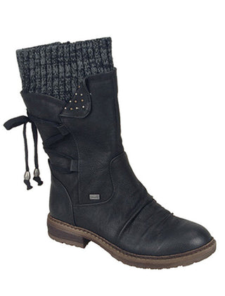 Sheryl mid-calf boots in Black