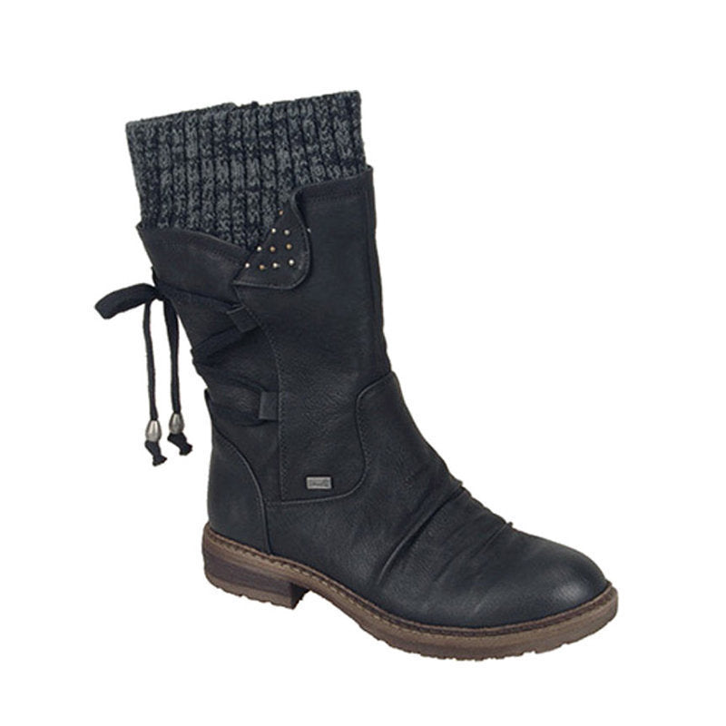 Sheryl mid-calf boots in Black