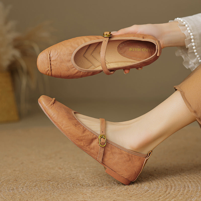 Ondine Flats in Apricot