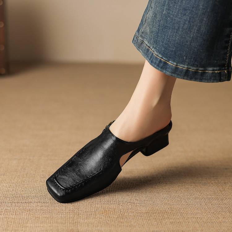 Verbena Square-Toe Mules