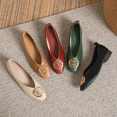 Giselle Square-Toe Flats