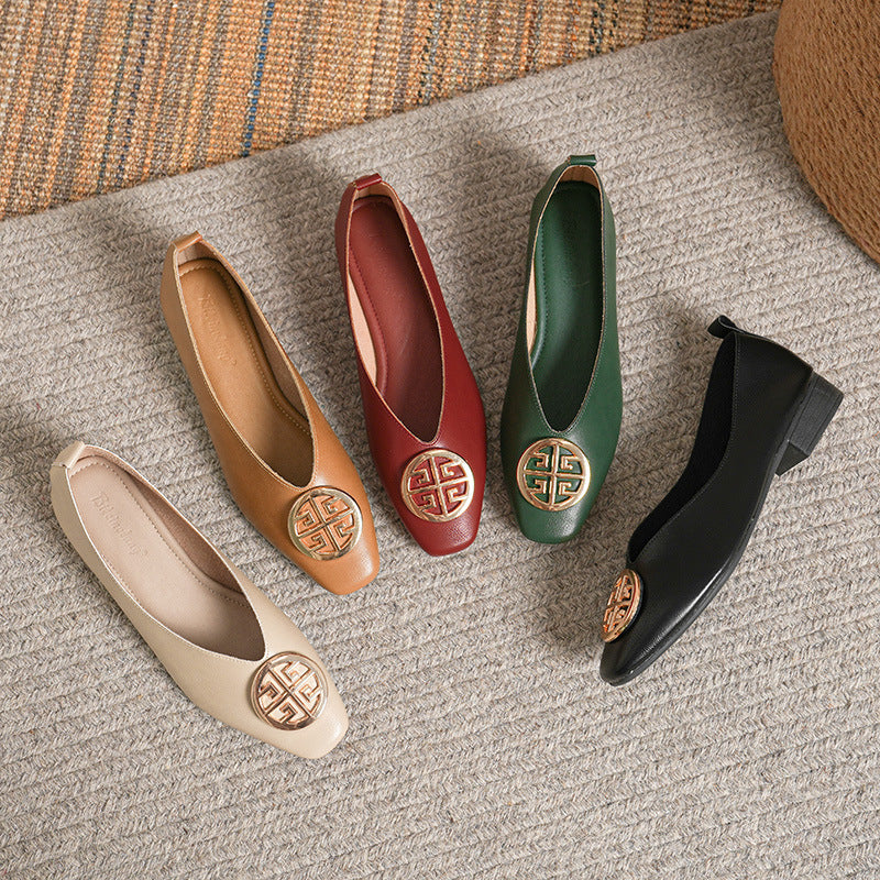 Giselle Square-Toe Flats